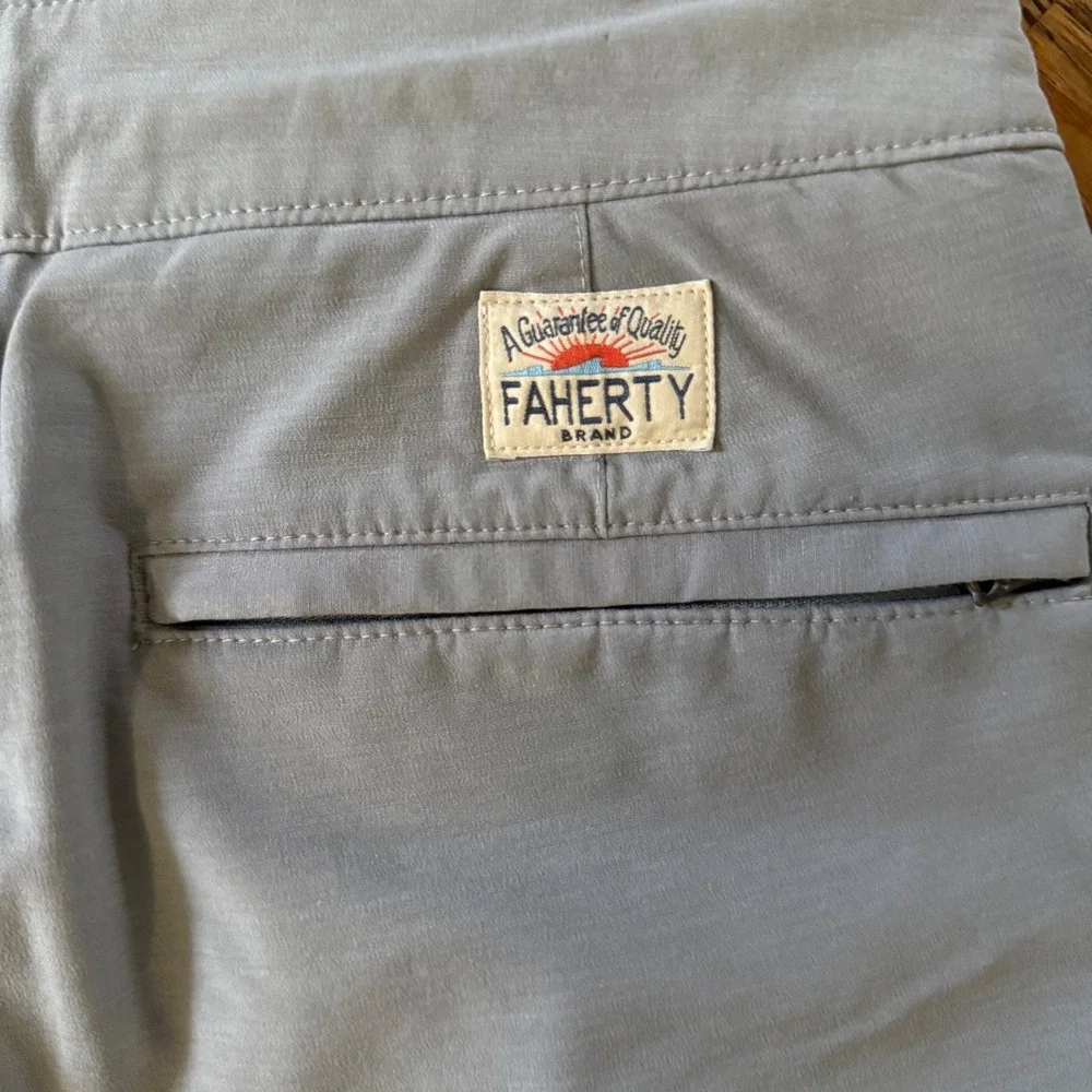 Faherty All Day Shorts‎ Mens 28 Gray Hybrid Board Shorts MSC0007 Beach Coastal